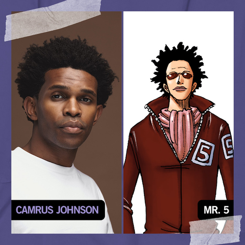 Camrus Johnson (Batwoman) as Mr. 5 in ‘One Piece’ Season 2.