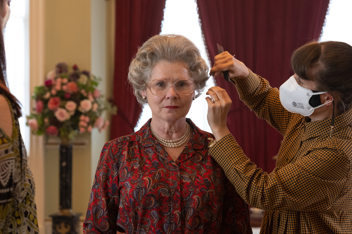 Imelda Staunton gets the royal makeover. 