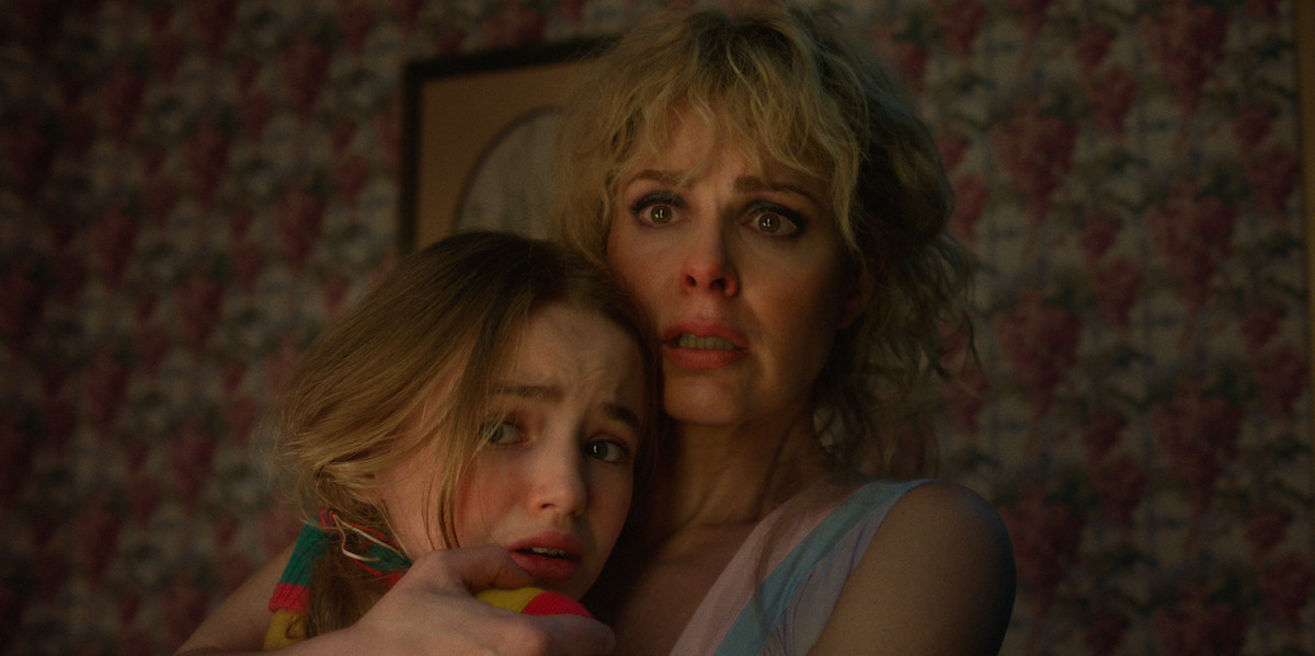 Nell Fisher as Holly Wheeler and Cara Buono as Karen Wheeler in 'Stranger Things' Season 5