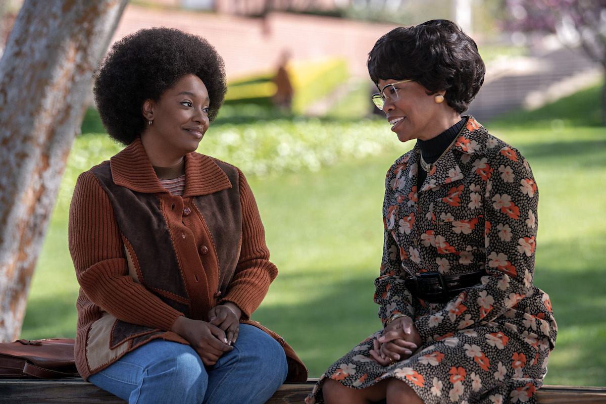 Christina Jackson as Barbara Lee and Regina King as Shirley Chisholm
