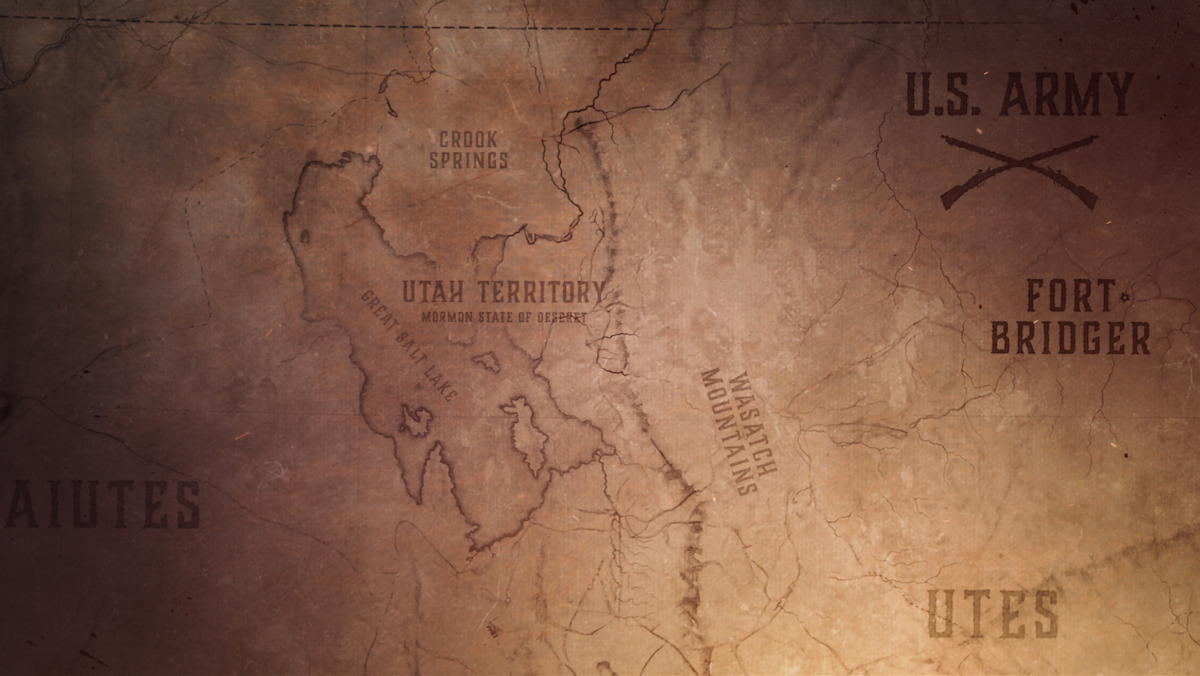 Map of the Utah territory in 'American Primeval'