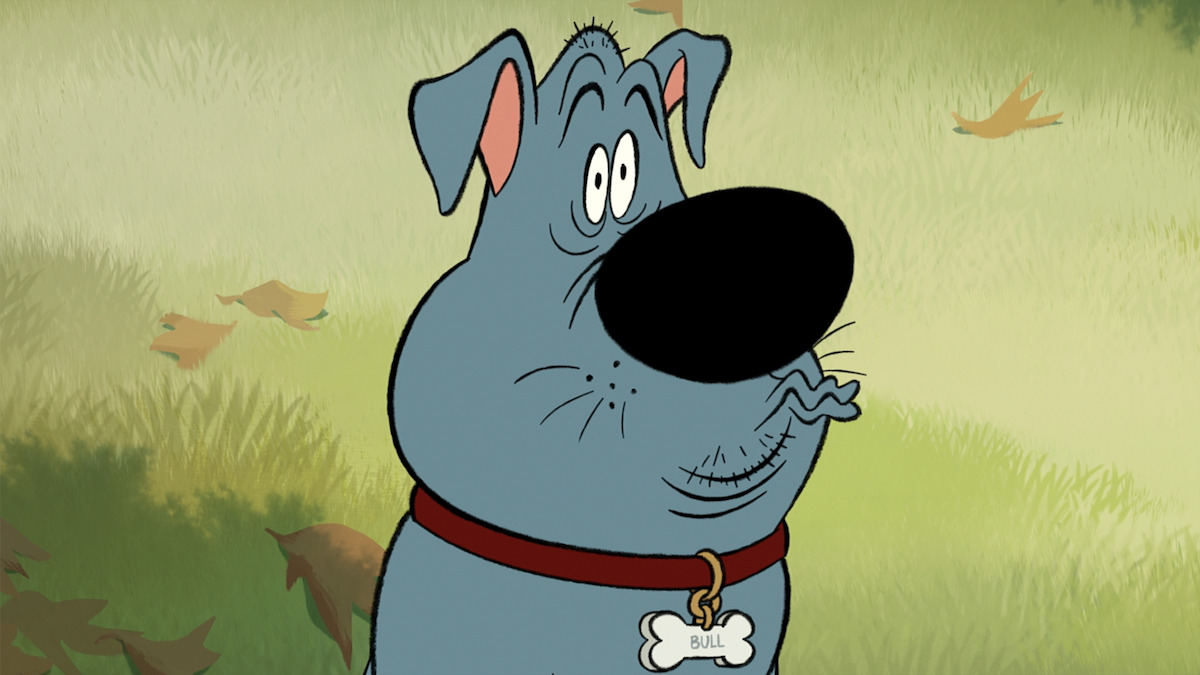 An animated dog looks perplexed in 'Fixed'