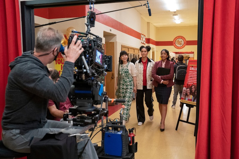 Ramona Young as Eleanor Wong, Lee Rodriguez as Fabiola Torres, Maitreyi Ramakrishnan as Devi 