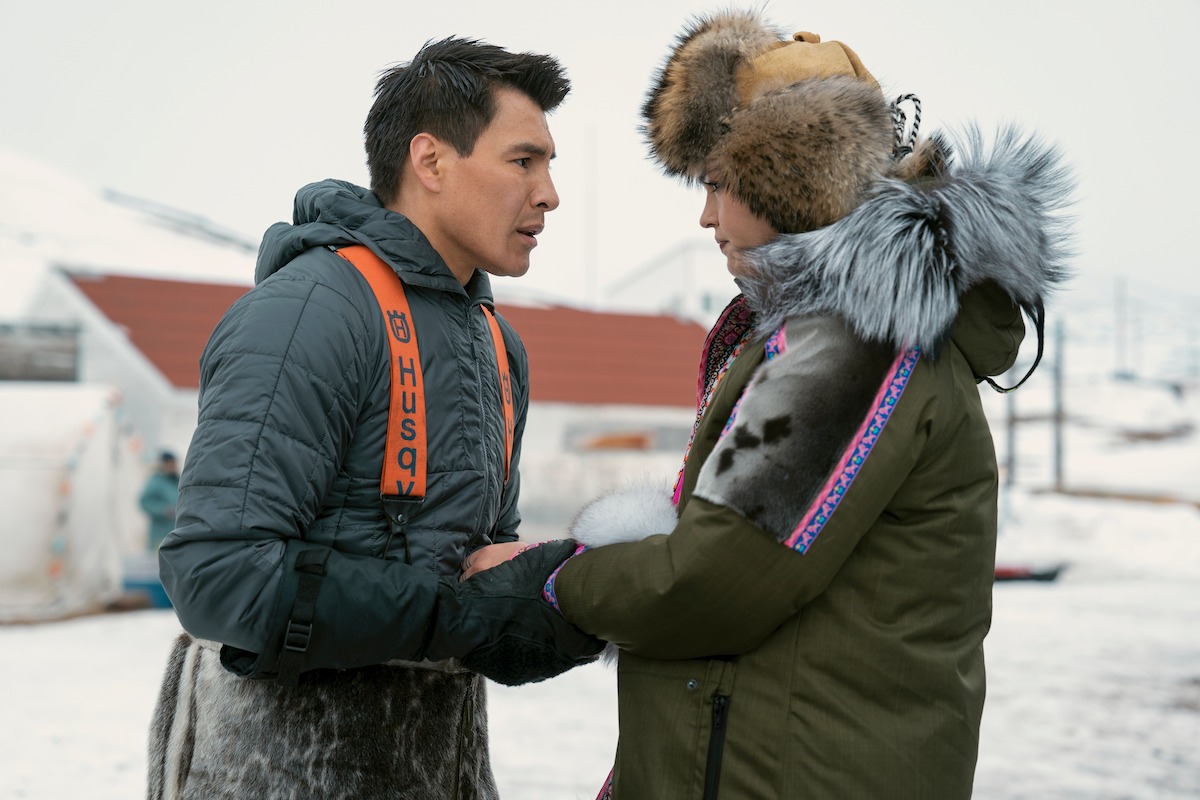 Kelly William as Ting and Anna Lambe as Siaja in ‘North of North’.