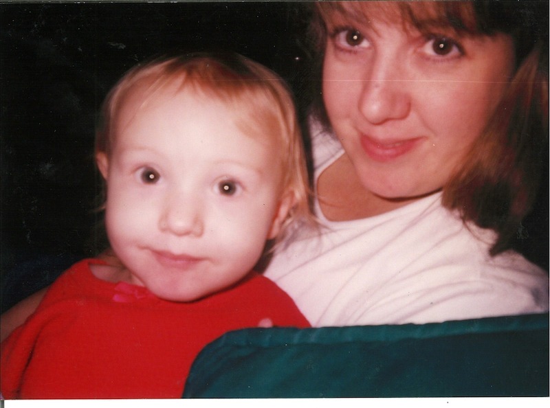 Hannah, as a baby. 