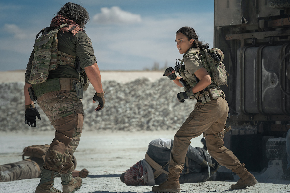 Jessica Alba as Parker in ‘Trigger Warning’