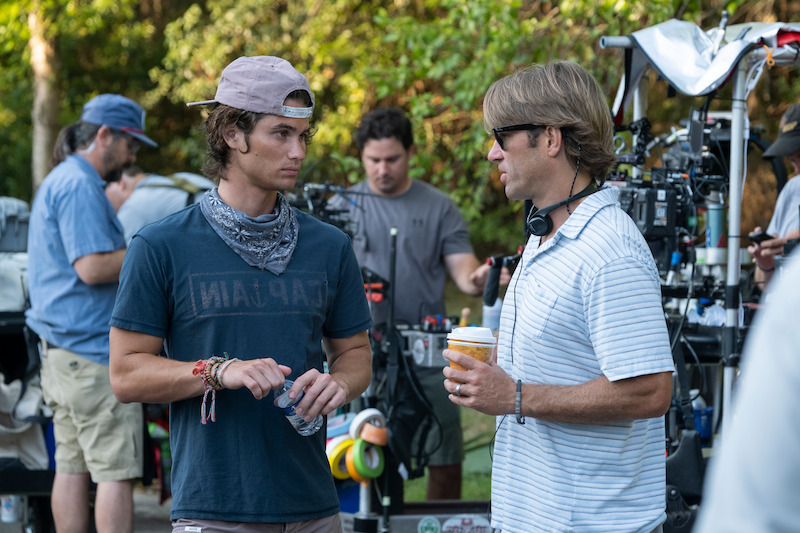 Chase Stokes in Outer Banks Season 1 Behind-the-Scenes Photo Gallery.
