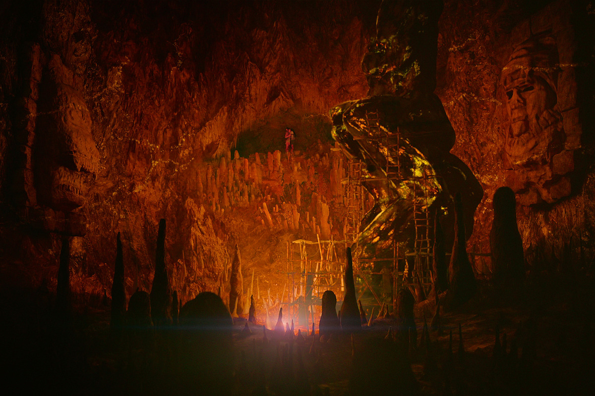 A hidden cave