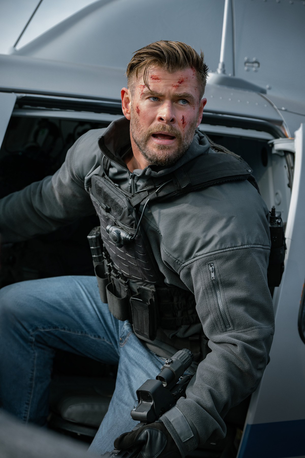 Chris Hemsworth as Tyler Rake in ‘Extraction 2’.