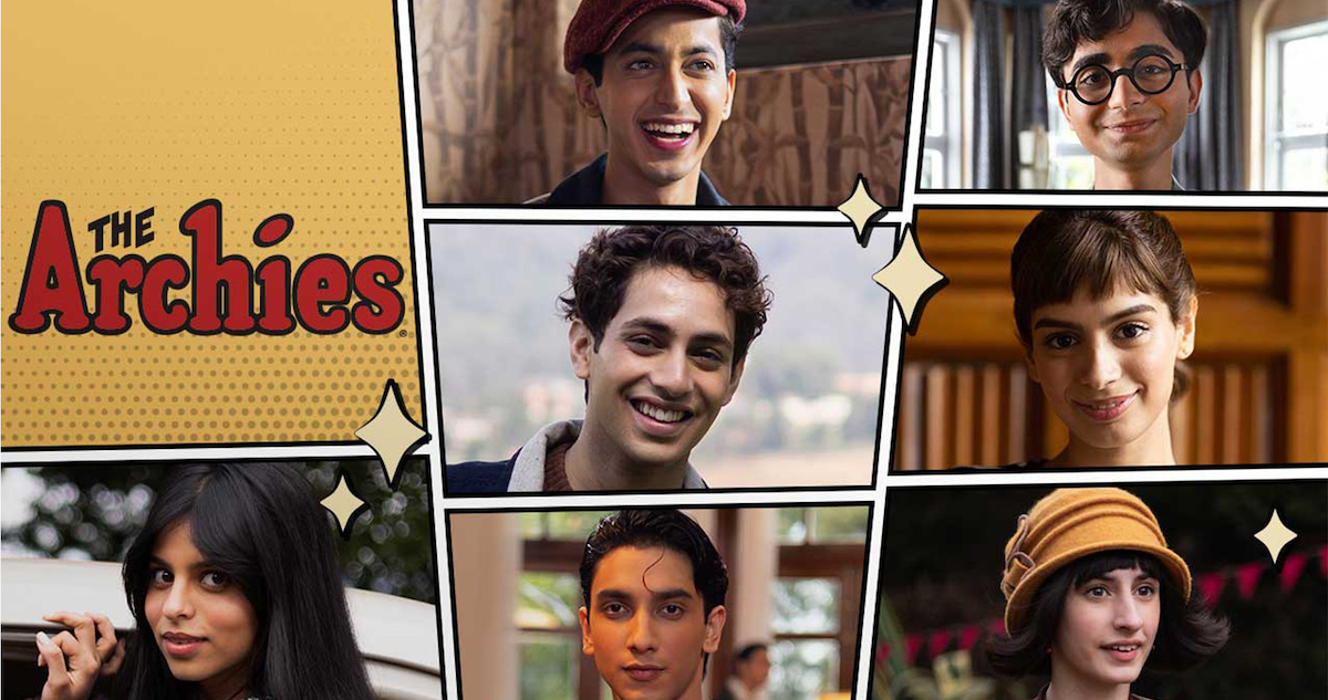 Collage of characters featured in 'The Archies' 