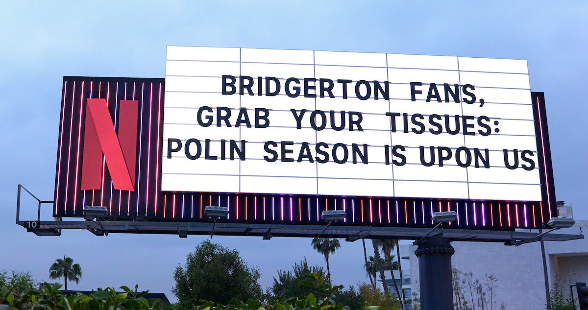 Sunset Boulevard Marquee - ‘Bridgerton fans: Grab your tissue: Polin season is upon us”