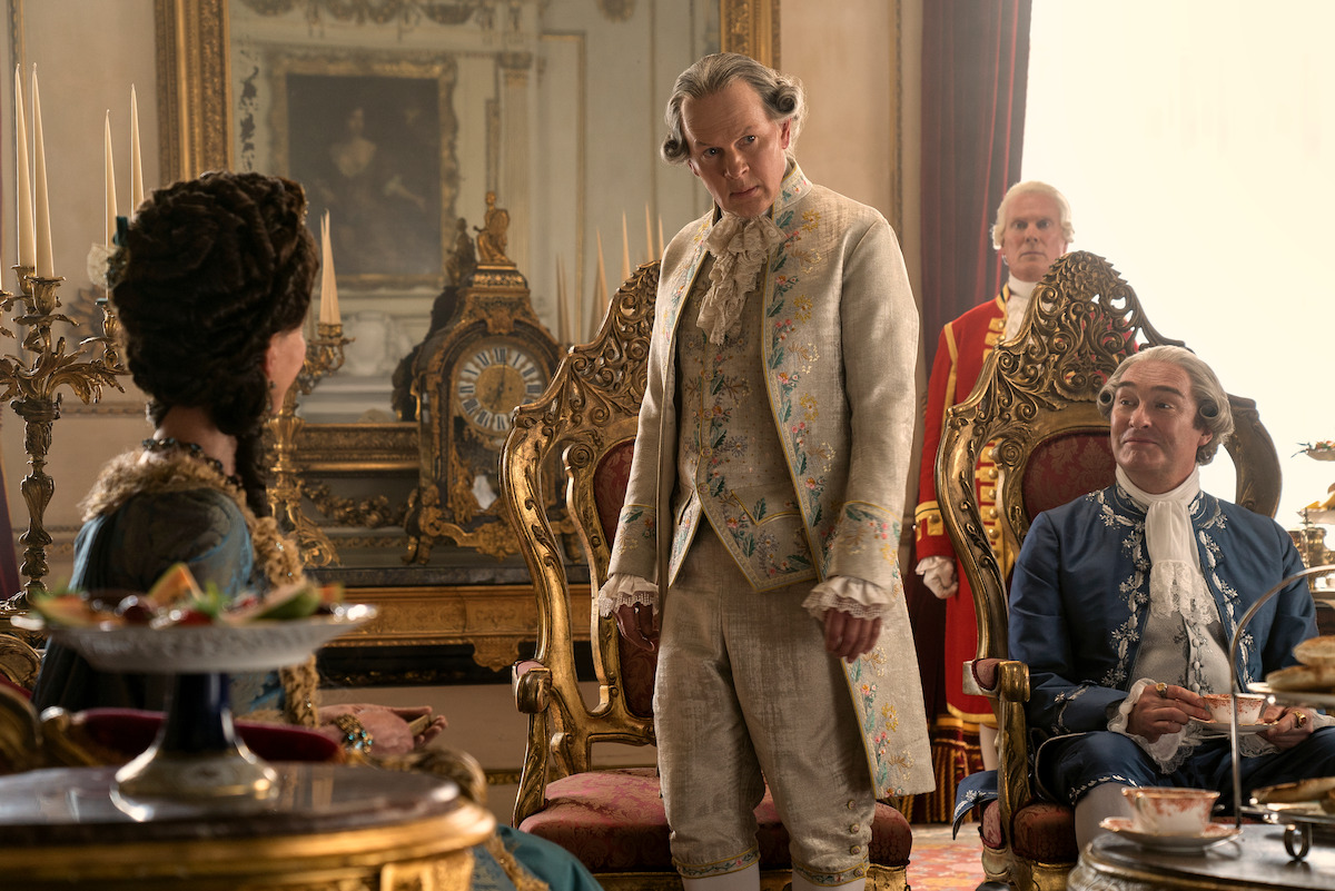 Richard Cunningham as Lord Bute in ‘Queen Charlotte.’