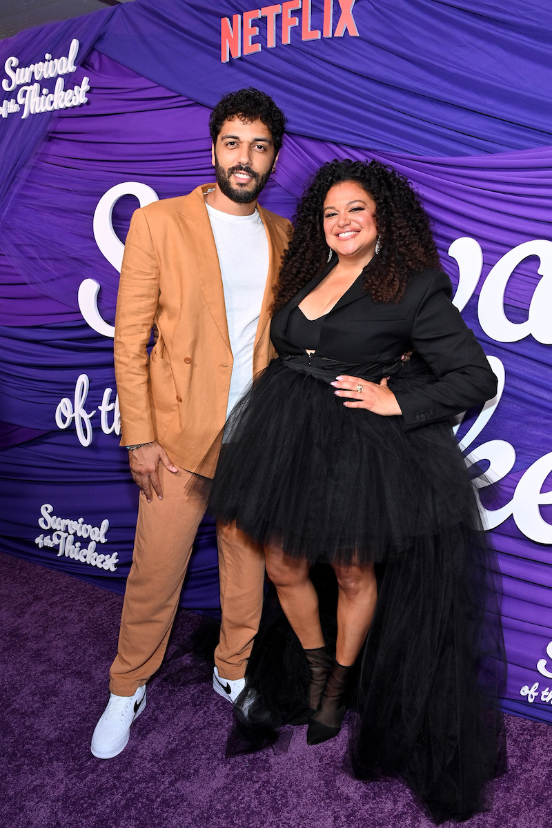 (L-R) Marouane Zotti and Michelle Buteau attend the Netflix New York Special Screening of Survival Of The Thickest at Metrograph on July 11, 2023 in New York City.