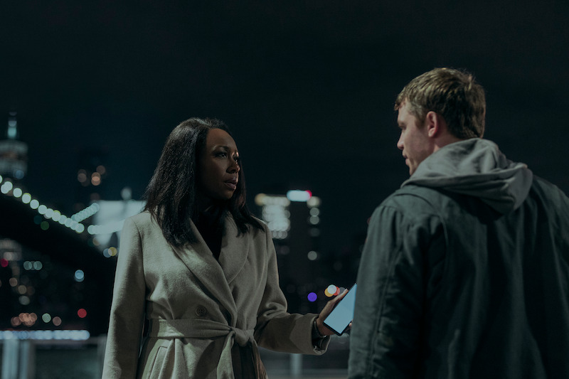 Amanda Warren as Catherine and Gabriel Basso as Peter Sutherland in Season 2 of 'The Night Agent'