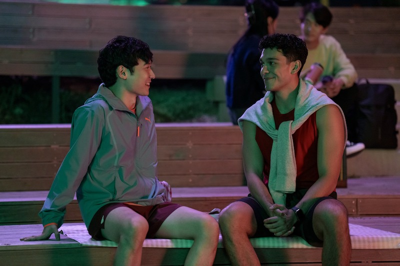 Joshua Hyunho Lee as Jin and Anthony Keyvan as Quincy 'Q' Shabazian in Season 2 of 'XO, Kitty'
