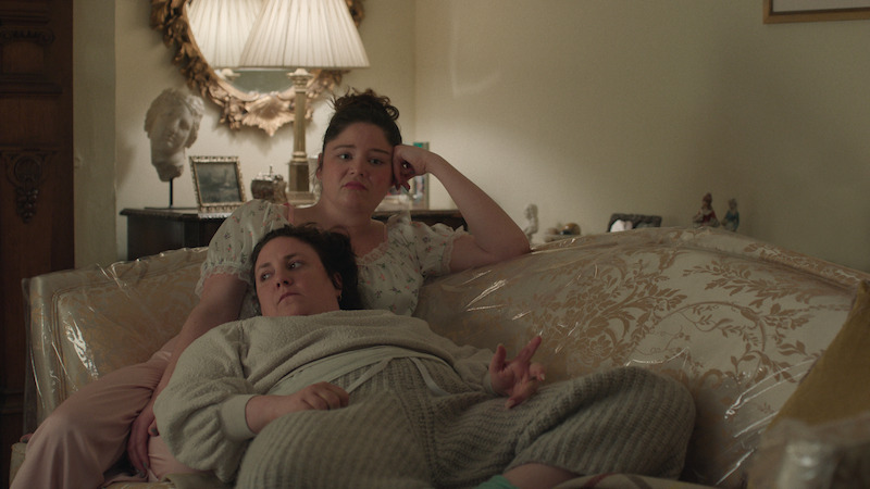 Lena Dunham and Megan Stalter in 'Too Much'