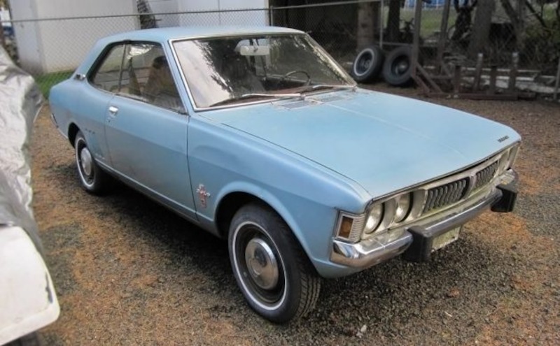 A blue 1970’s Dodge Colt