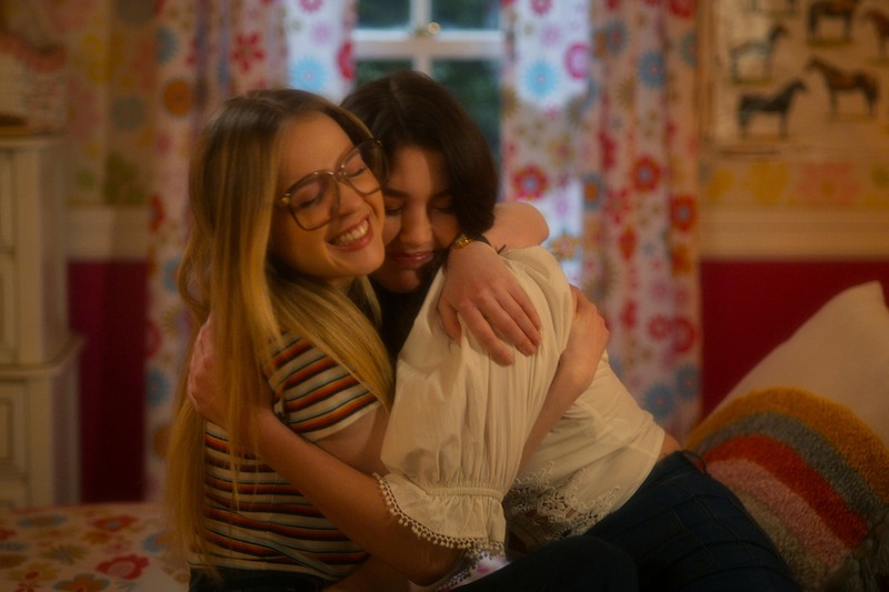 Roan Curtis as Young Kate and Ali Skovbye as Young Tully in Season 2 of Firefly Lane.