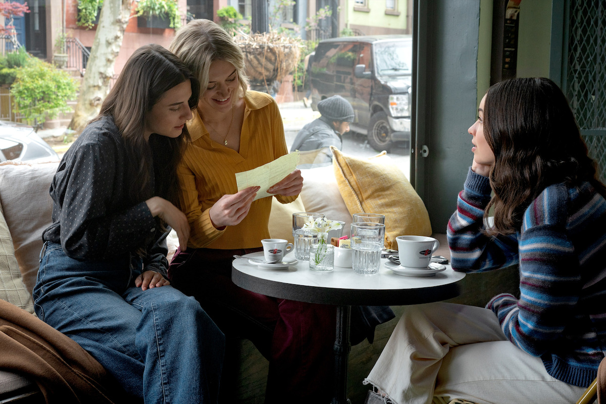 Marianne Rendón as Zoe, Chelsea Frei as Megan, and Sofia Carson as Alex in ‘The Life List’.