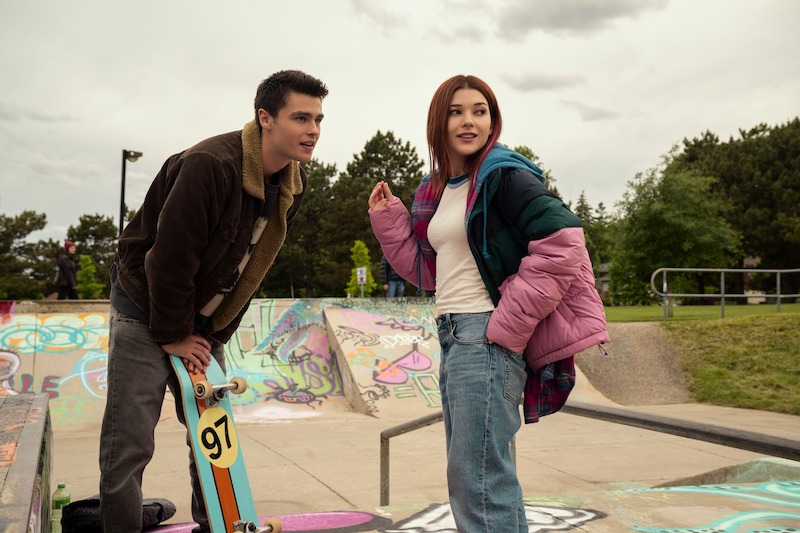 Felix Mallard as Marcus Baker, Katie Douglas as Abby in Season 3 of 'Ginny & Georgia'