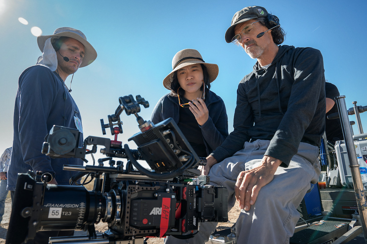Director Mouly Surya on the set of ‘Trigger Warning’