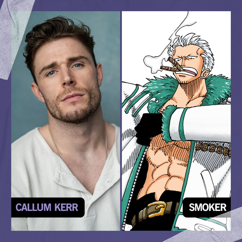 Callum Kerr (Monarch) as Smoker in ‘One Piece’ Season 2.
