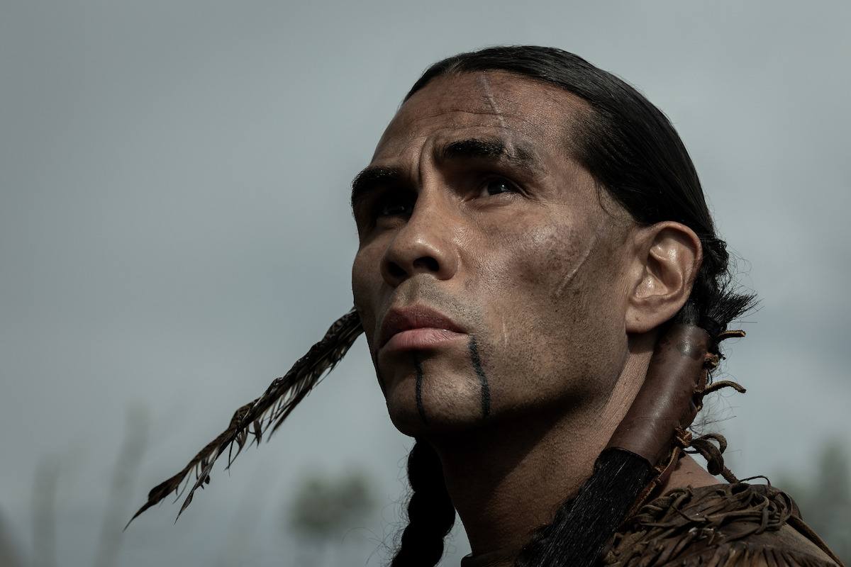 Derek Hinkey as Red Feather in ‘American Primeval’