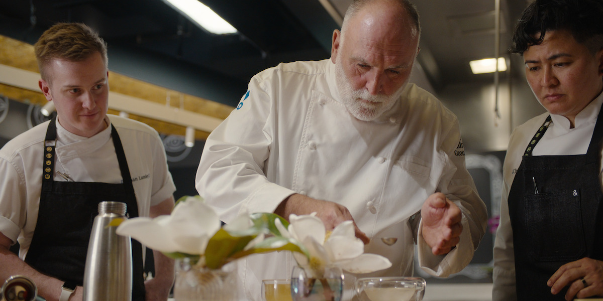 José Andrés prepares food in 'Chef's Table: Legends'