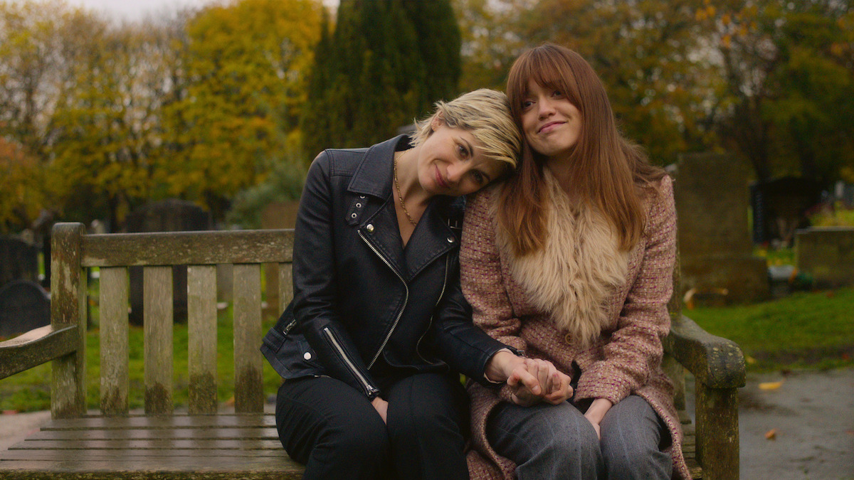 Jodie Whittaker and Aimee Lou Wood in 'Toxic Town'.