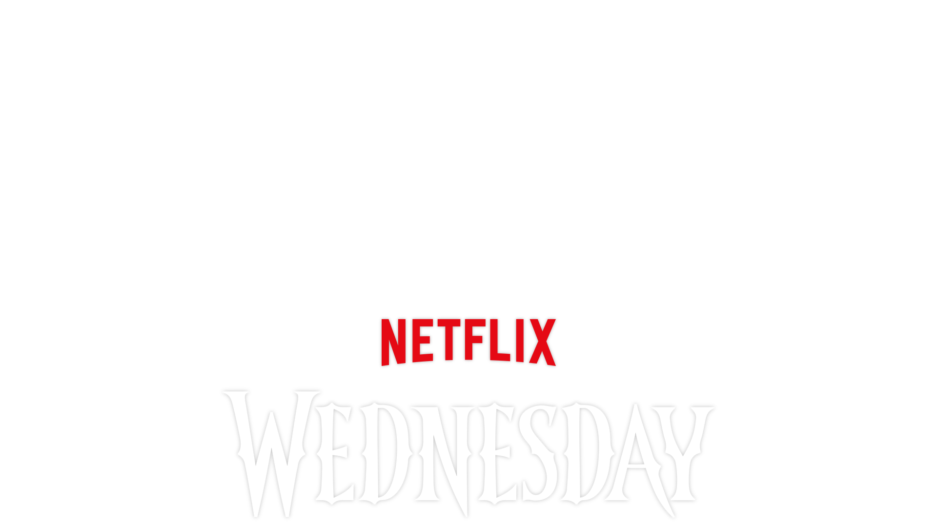 Jenna Ortega as Wednesday, who is tied up in a chair with Thing on her shoulder. 