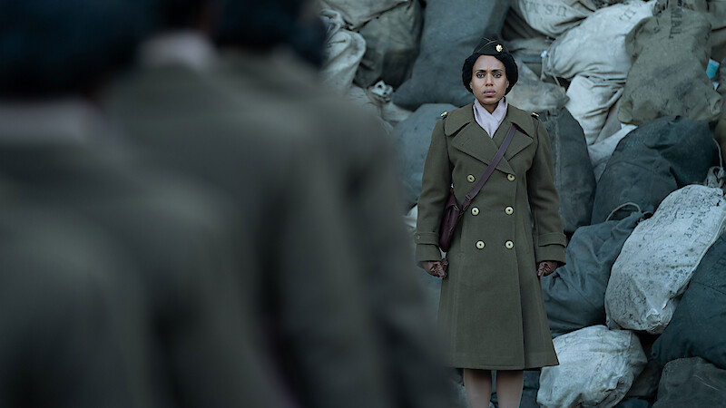 Kerry Washington as Major Charity Adams in 'The Six Triple Eight.'