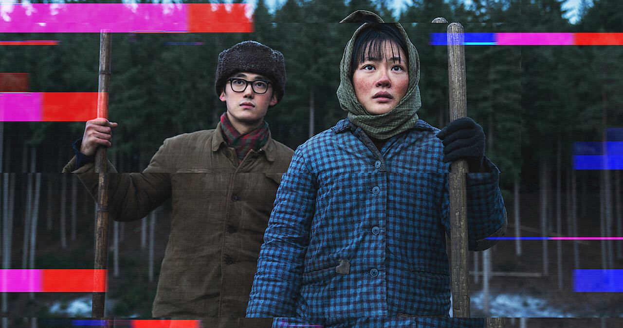 (L to R) Yang Hewen as Bai Mulin, Zine Tseng as Young Ye Wenjie in episode 101 of 3 Body Problem.