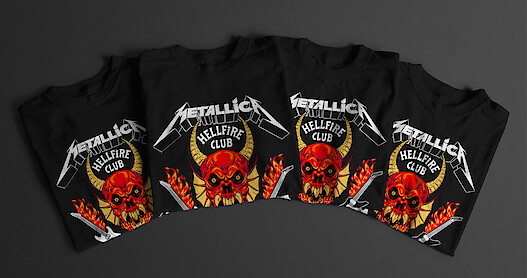 The Metallica x ‘Stranger Things’ T-Shirts Are Here, So Shred Accordingly