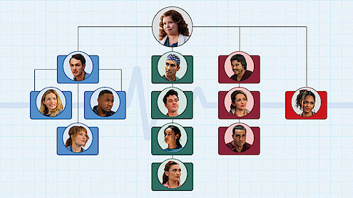 Hospital org chart of every doctor in Pulse