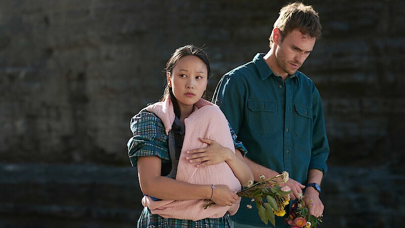 Yerin Ha as Mia, Charlie Vickers as Kieran in 'The Survivors.'
