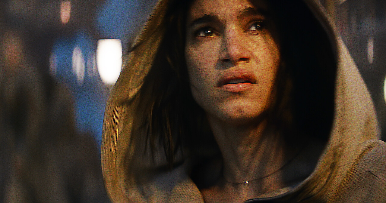 Sofia Boutella in a still from 'Rebel Moon.'