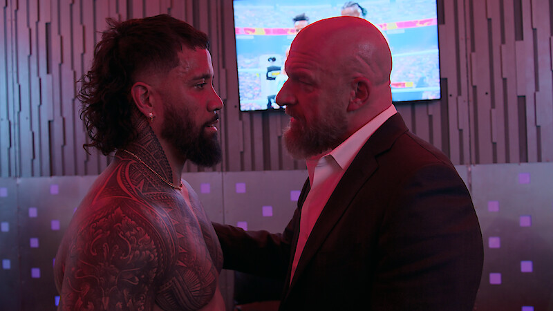 Jey Uso and Paul "Triple H" Levesque
