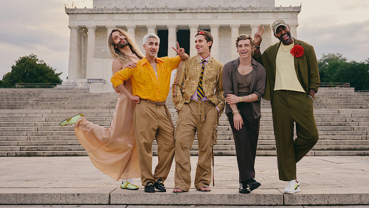 Jonathan Van Ness, Tan France, Antoni Porowski, Jeremiah Brent, and Karamo Brown.