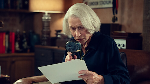 Helen Mirren searching for clues in 'The Thursday Murder Club'