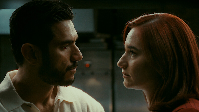 Afshin Firouzi as Miran and Maria Cordsen as Ashley argue in 'The Asset.'