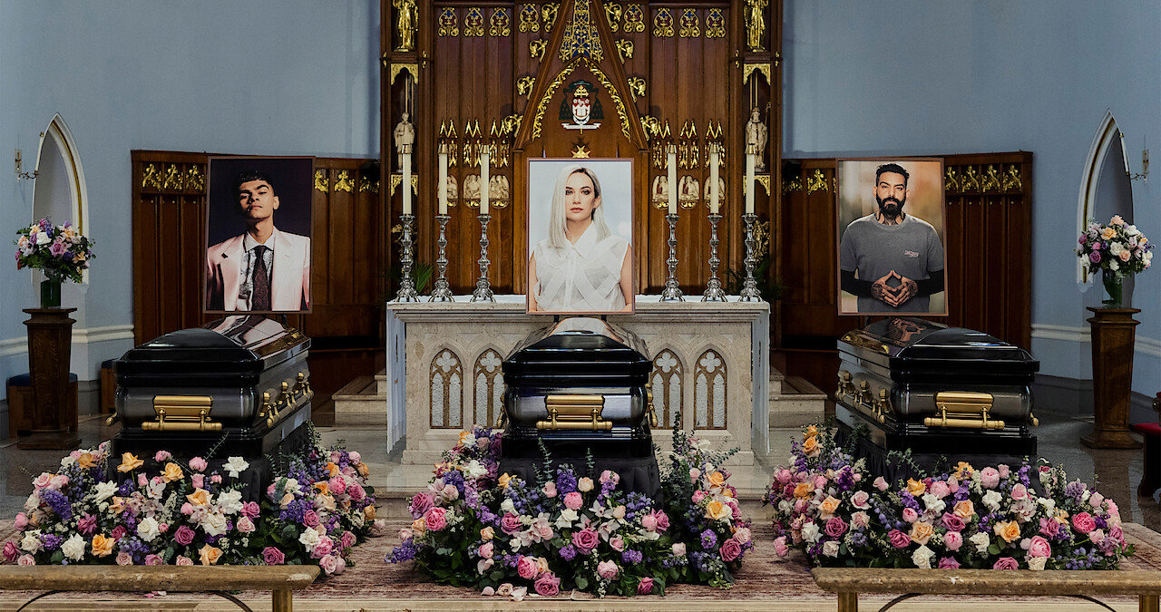 The Fall of the House of Usher funeral scene.