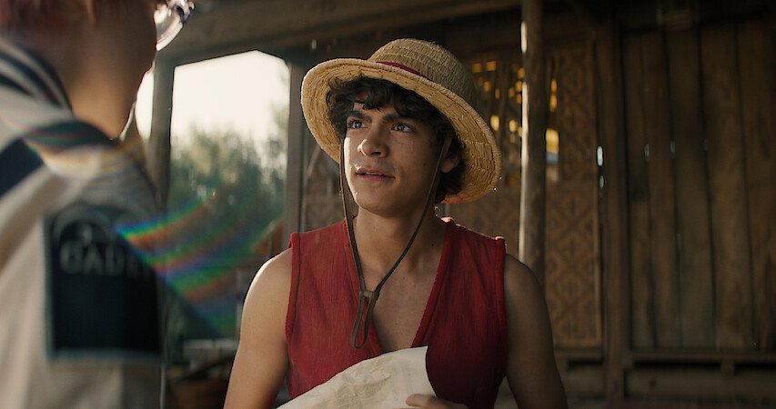 Iñaki Godoy as Luffy in One Piece Season 1.