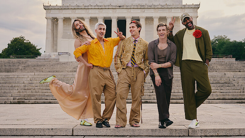 Jonathan Van Ness, Tan France, Antoni Porowski, Jeremiah Brent, and Karamo Brown.