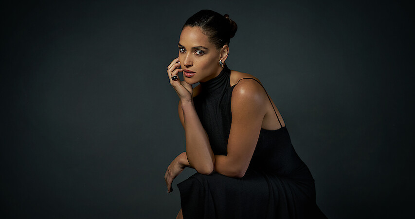 Adria Arjona poses for a portrait