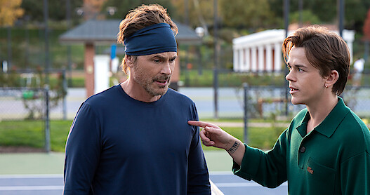 Rob Lowe as Ellis Dragon and John Owen Lowe as Jackson Dragon in 'Unstable' Season 2 Trailer.
