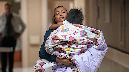 Straw. Taraji P. Henson as Janiyah Wiltkinson in Straw. Cr. Chip Bergmann/Perry Well Films 2/Courtesy Netflix ©2025