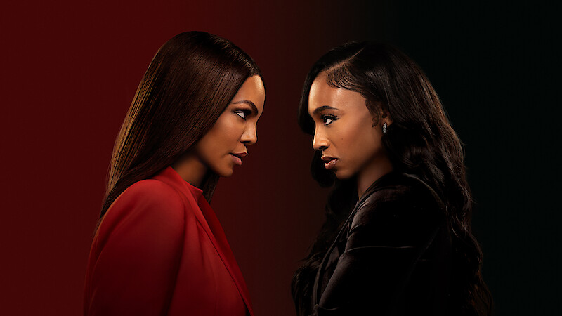 Crystle Stewart as Mallory and Taylor Polidore Williams as Kimmie facing off in 'Beauty in Black' Season 2