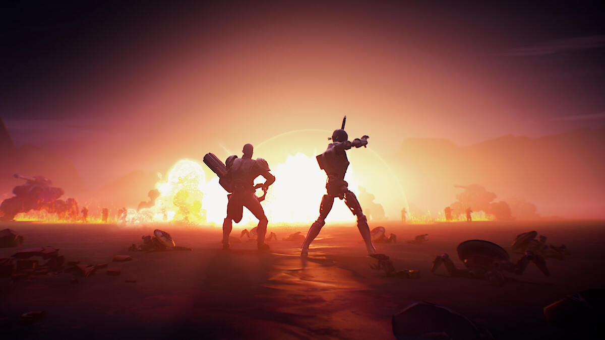Gameplay screenshot from the mobile game 'Rebel Moon'.