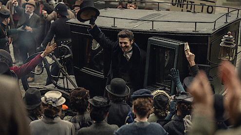 Anthony Boyle as Arthur Guinness in 'House of Guinness' Season 1.