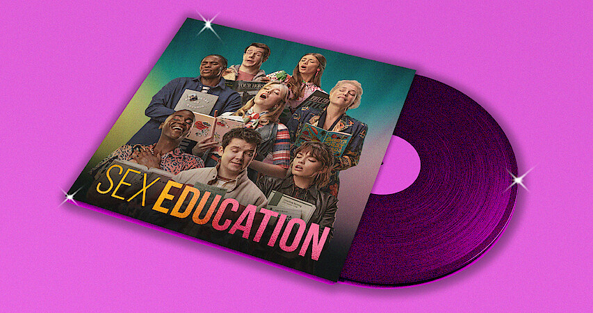 Record sleeve for Season 4 of 'Sex Education.'
